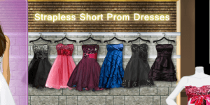 Spiel - Strapless Short Prom Dresses