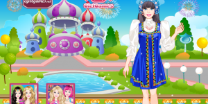 Spiel - Barbie Russian Doll Dress Up