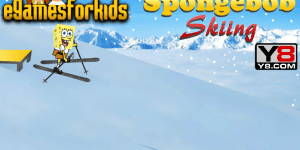 Spongebob Skiing