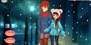 Snow Night Couple