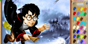 Spiel - Harry Potter Online Coloring Page