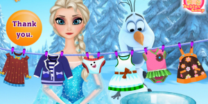 Spiel - Elsa Washing Clothes