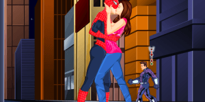Spiel - Spiderman Kissing