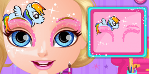 Little Pony Baby Barbie Face Painting