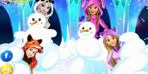 Spiel - Disney Princess Playing Snowballs