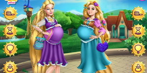 Spiel - Barbie And Rapunzel Pregnant BFFs