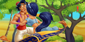 Spiel - Jasmine & Aladdin Kissing